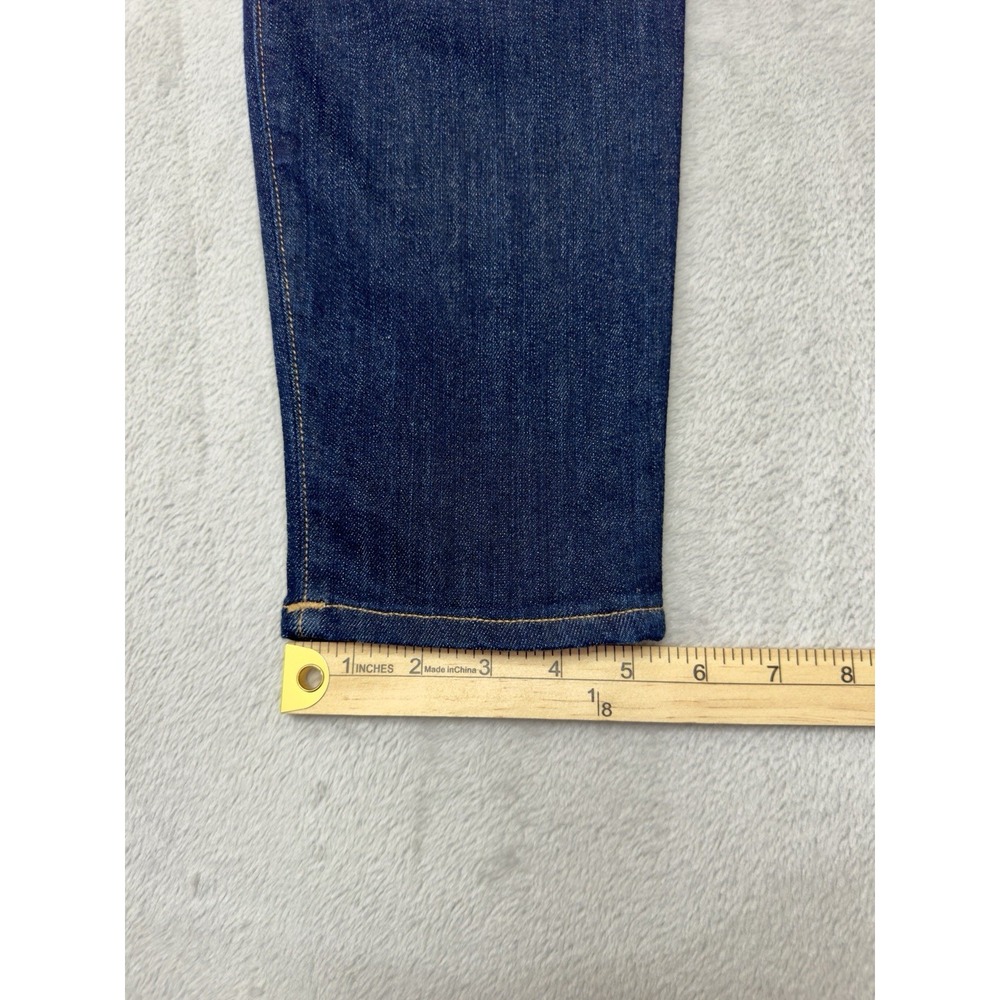 True Religion Slim Mid Rise Jeans Women's 29x29 Dark Wash Studded Side USA - Picture 6 of 12